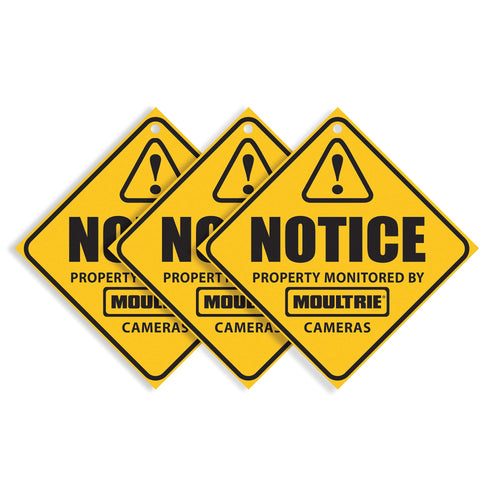 Surveillance Moultrie Camera Signs