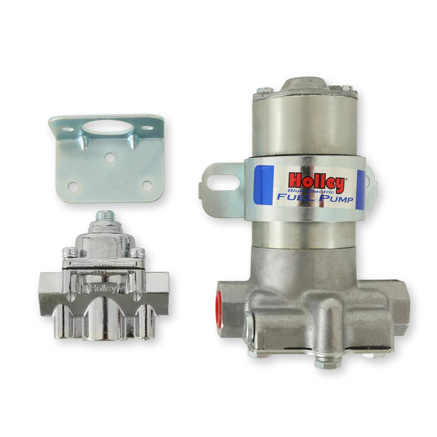 110 GPH Holley Blue® Electric Fuel Pump With Regulator 12-802-1