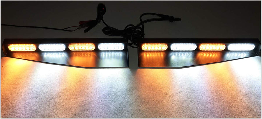 Race Sport Lighting, HiPower Strobing LED Visor Beacon - White/Amber, Light Type LED, Lens Color Clear, Included (qty.) 1 Model# 1006833