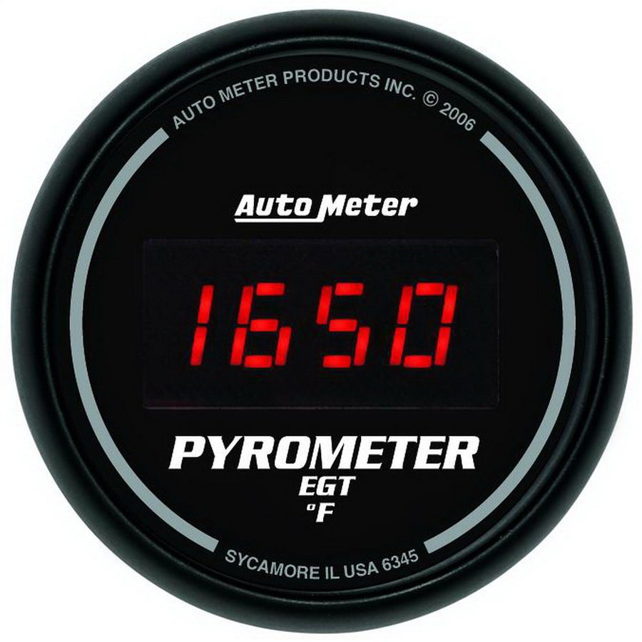 Digital Auto Meter Pyrometer Gauge,2.3125 in.