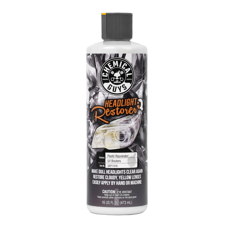 Headlight Restore and Protect Chemical Guys - Cleans, Restores Clarity, and Protects Headlights from Future Fading, Safe for Trucks, SUVs, Motorcycles, RVs & More - 16 oz