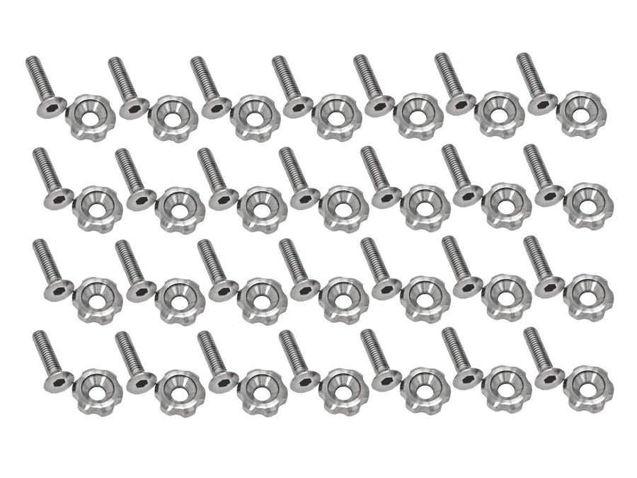 Muscle Cars Drake Underhood Stainless Steel Hardware Kit Compatible with 2005-2014 Ford Mustang, Model 378178-M6-SSB
