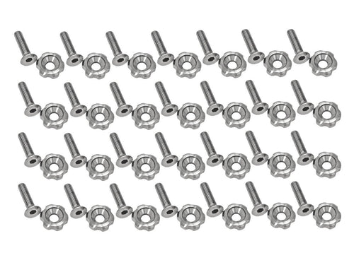 Muscle Cars Drake Underhood Stainless Steel Hardware Kit Compatible with 2005-2014 Ford Mustang, Model 378178-M6-SSB