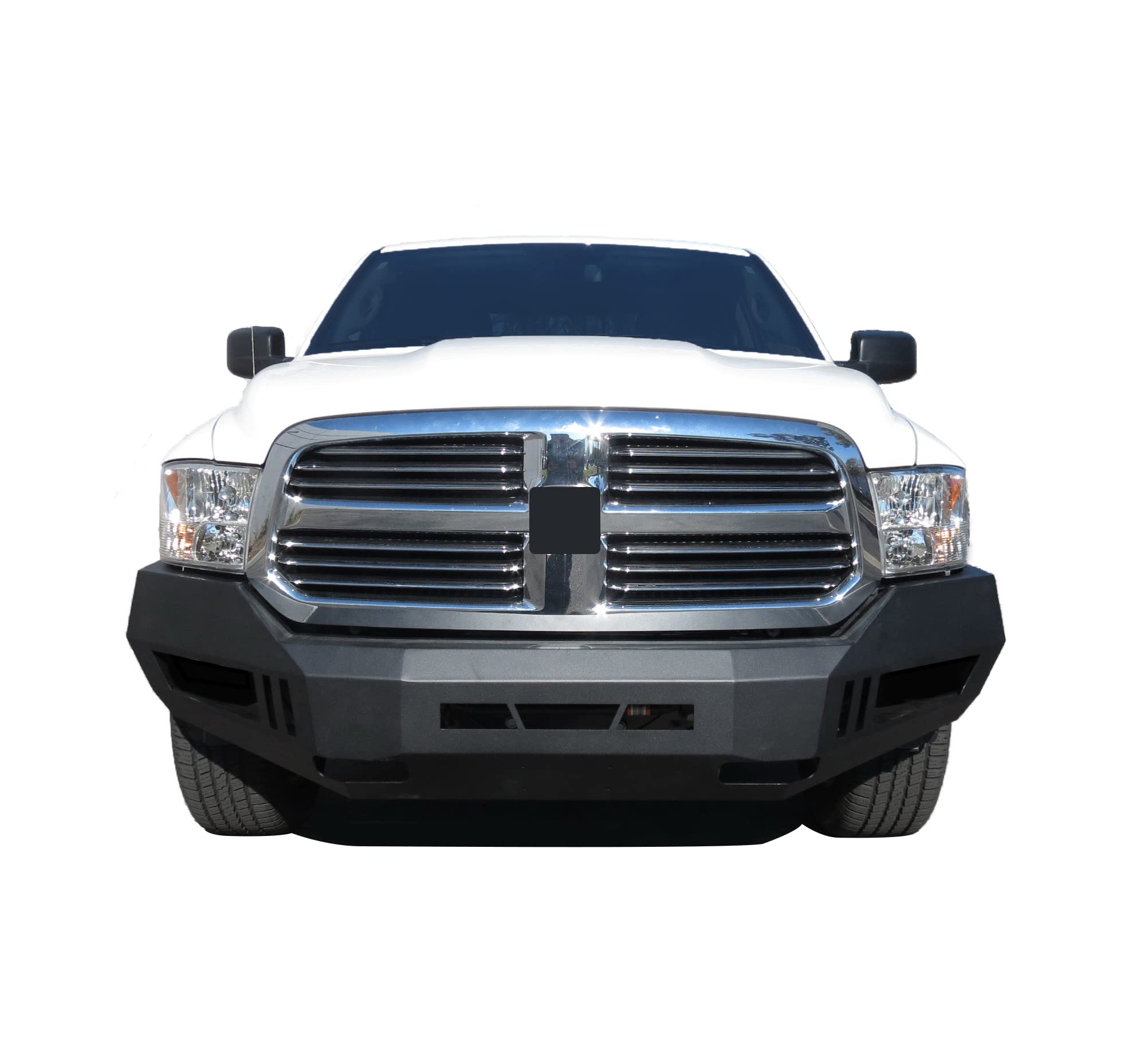 Heavy Duty Black Horse Armour Front Bumper Armour I Front Bumper Matte Black Compatible with 2019-2024 Ram 1500 Classic/2013-2018 Ram 1500 (Excl. Rebel &Warlock Trims)-AFB-RA13