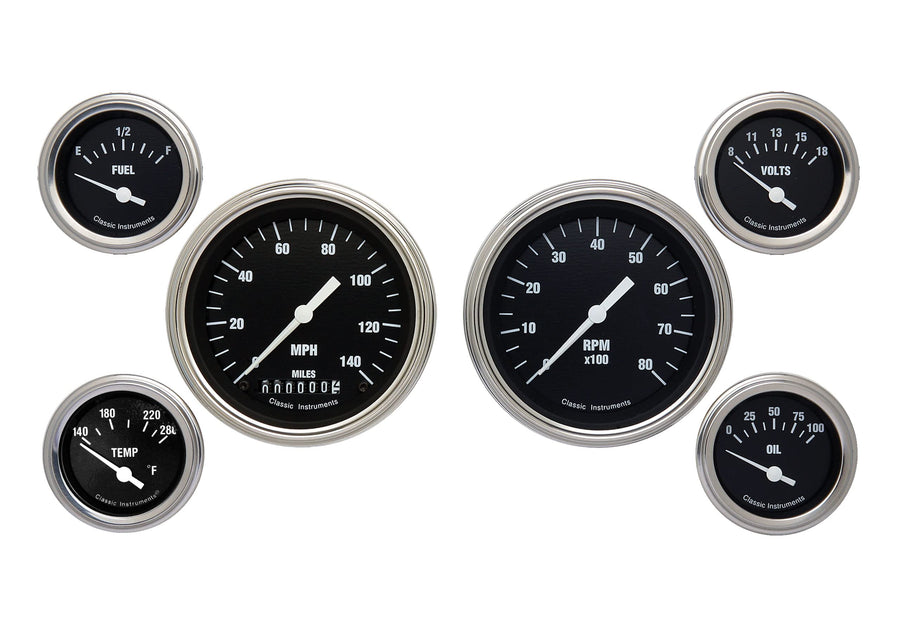 Hot Rod Series Classic Instruments HR01SLF 6 Gauge Package