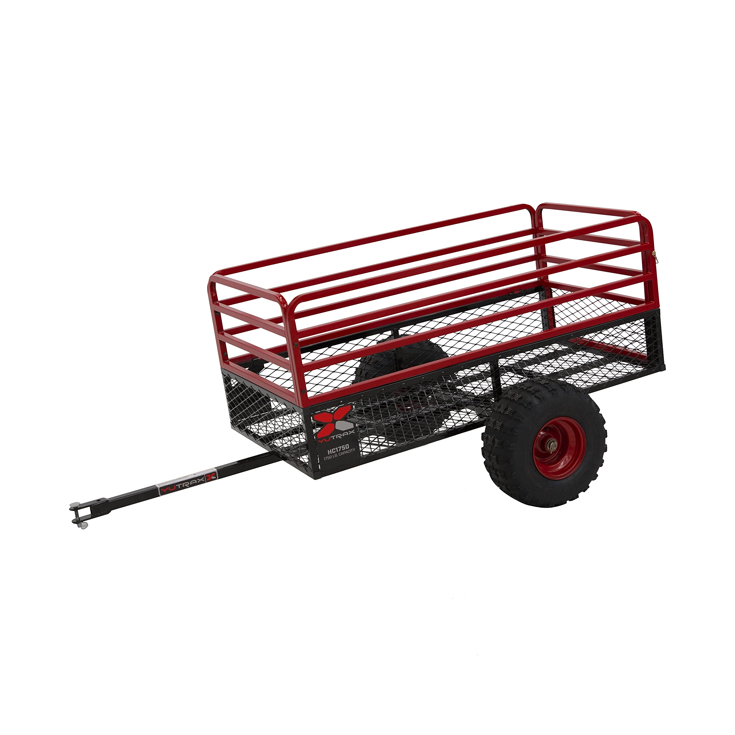 Heavy-Duty YUTRAX® HC1750 Trailer, Heavy-Duty Trailer, 1750 lb. Load Capacity, Heavy-Duty Steel Construction, Haul 28 Cub Feet, Minimal Assembly, Large Flotation Tires