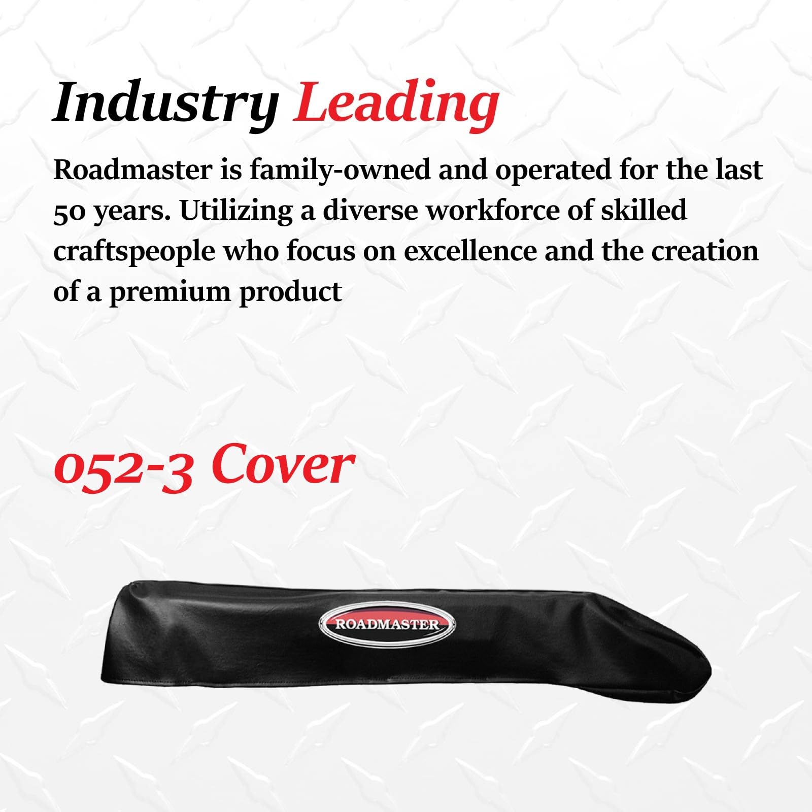 Stowmaster 052-3 Roadmaster Tow Bar Black Vinyl Cover fits Stowmaster or Stowmaster All Terrain | Vehicle-Mounted Tow Bars Only | Car Wash Safe | Fade Resistance