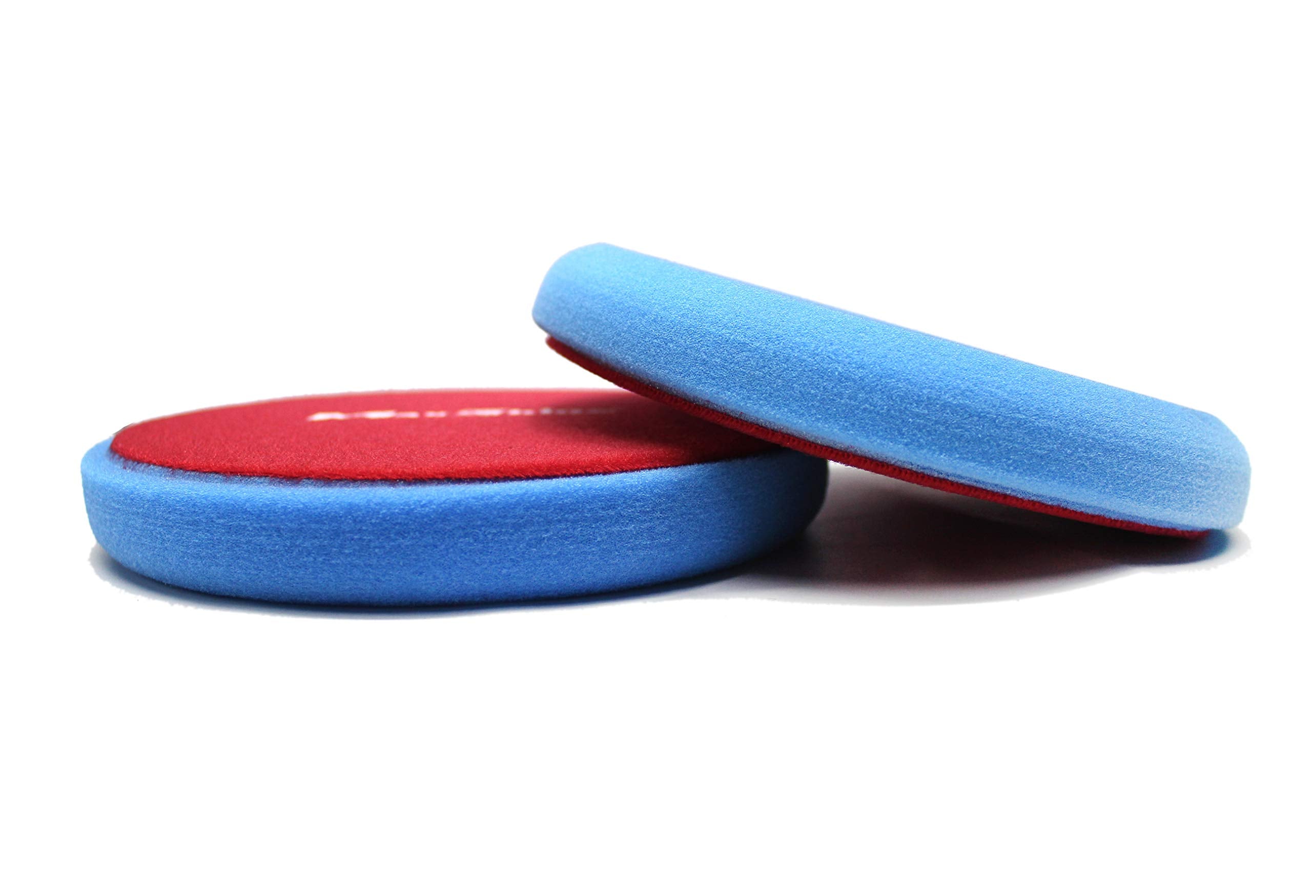 Maxshine 6" Blue Universal Flat Foam Finishing Pad – Soft Foam Pad with Hook & Loop Backing – Ideal for Final Finishing Steps – Compatible with DA & Rotary Polishers