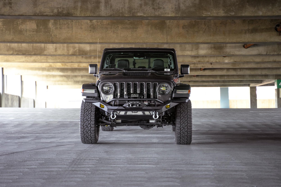 MTO Series DV8 Offroad Front Bumper for the 2007-2025 Jeep Wrangler JK/JL & Gladiator JT | Full Width Design for Maximum Protection | Compatible with all JK/JL/JT Factory Fenders | Fully Bolt-On