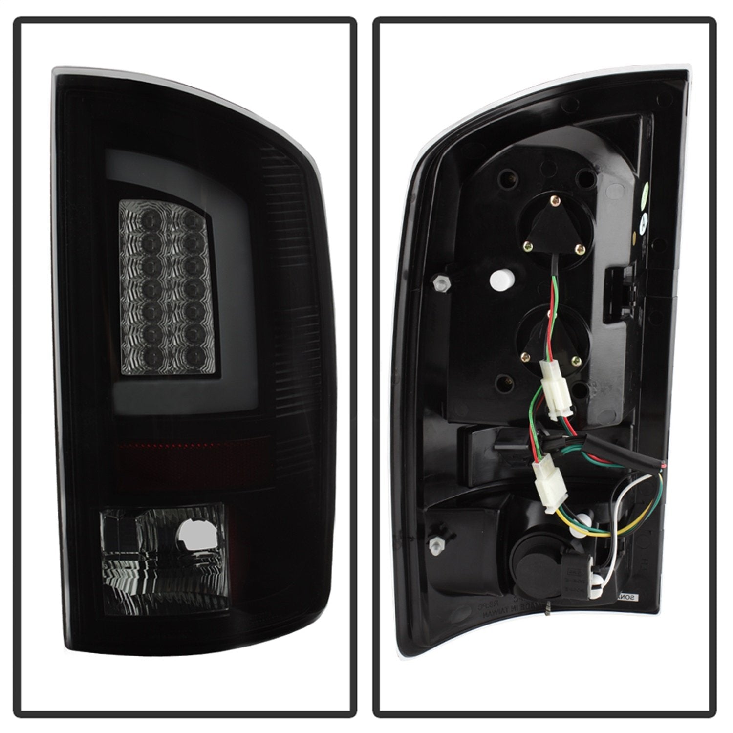 Dodge Ram 02-06 1500 / Ram 2500/3500 03-06 Spyder Auto 5084125 Version 3 Light Bar LED Tail Light - Black Smoke