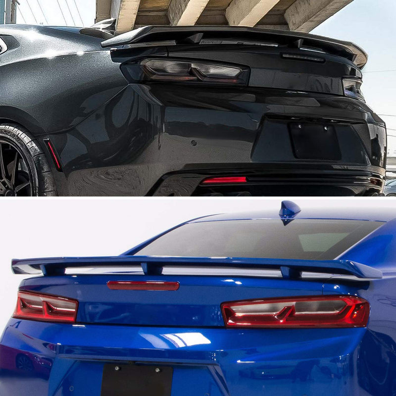 Matte Black Spec-D Tuning ZL1 Style ABS Rear Trunk Spoiler Compatible with 2016-2020 Chevy Camaro Models