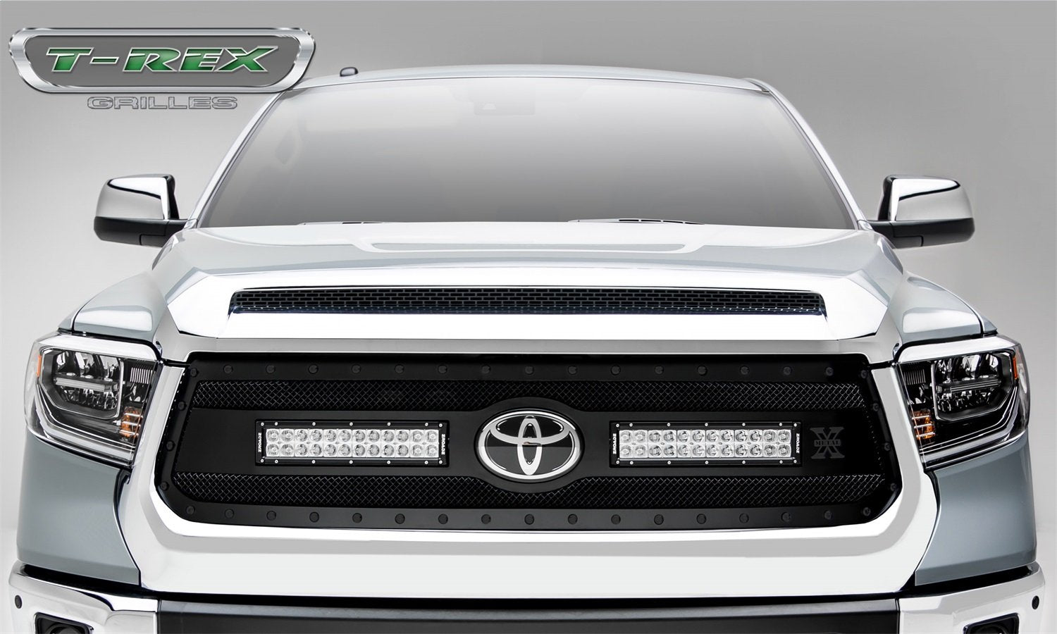 Stealth Torch Grille 2018-2021 Tundra, Black, 1 Pc, Replacement, Black Studs with (2) 12" LEDs, Does Not Fit Vehicles with Camera - PN #6319661-BR