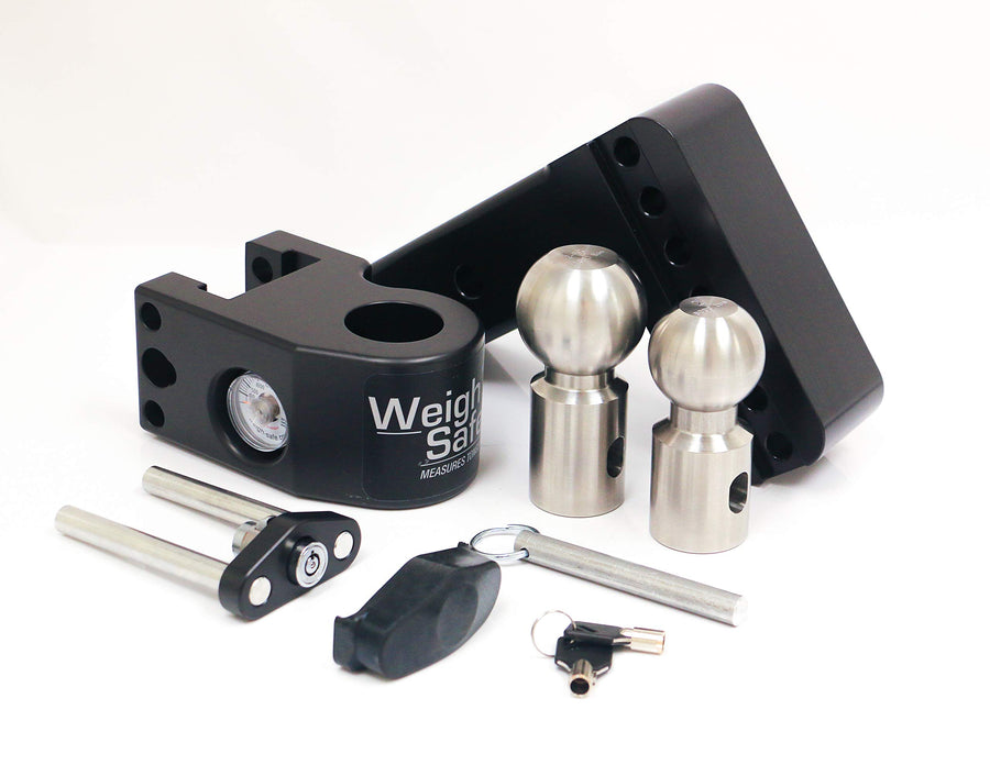 Weight Safe 4" Drop Hitch WS4-2.5-CER-BLA w/ 2.5" Shank (8K/18.5K GTWR) Cerakote Black Coating
