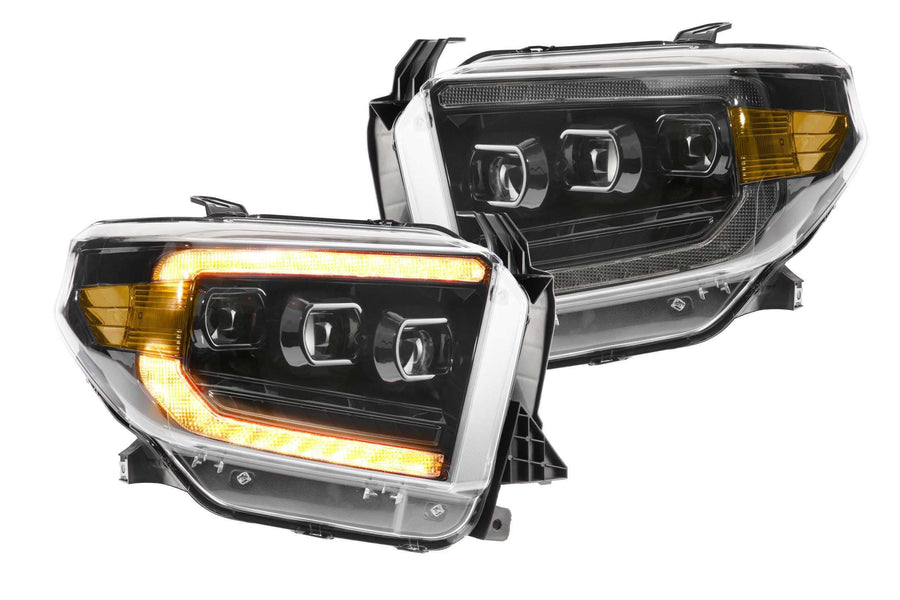 Toyota Tundra 14-21 Morimoto XB LED Headlights, Plug and Play Amber DRL Headlight Assemblies (LF532.2-A-ASM)
