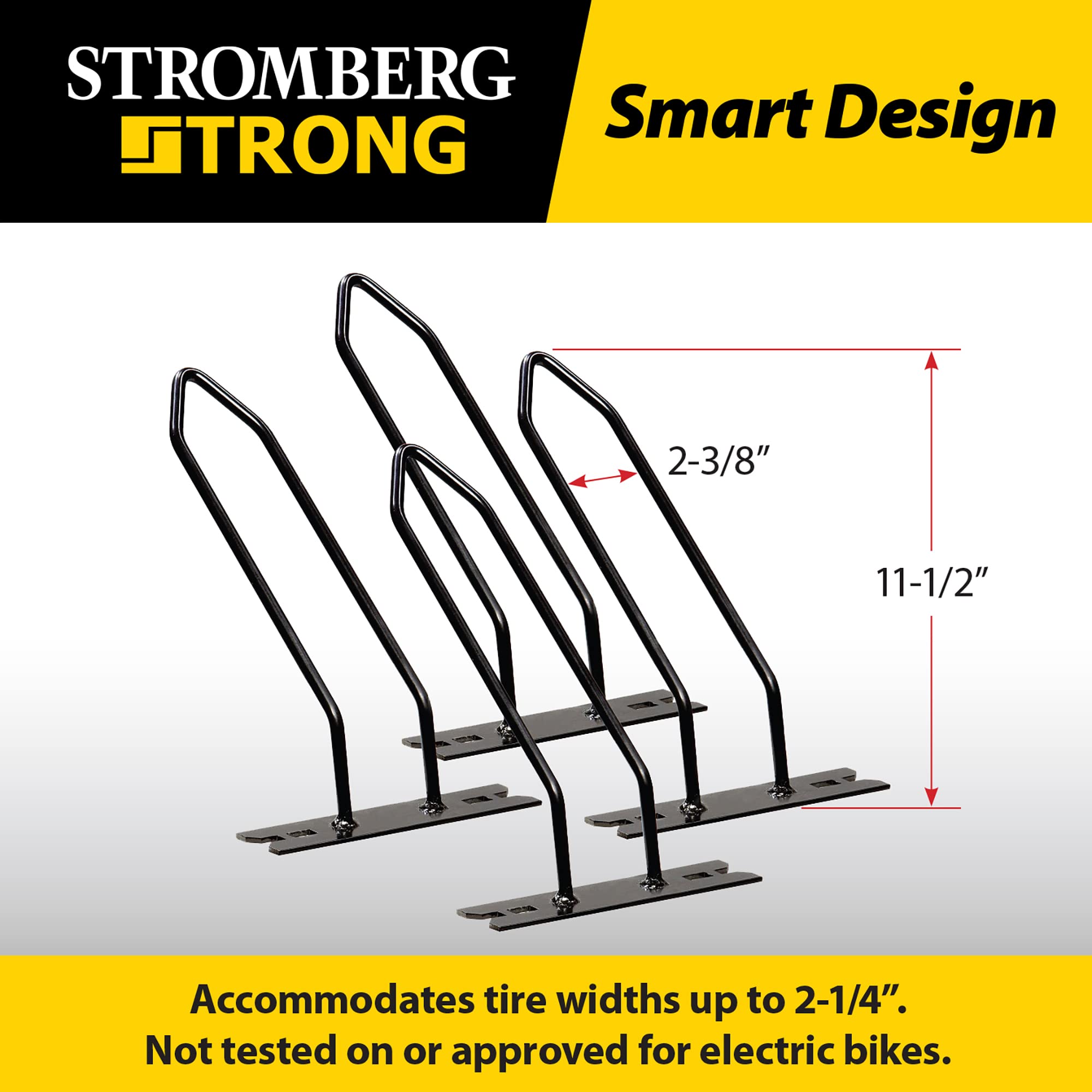 Stromberg Carlson Cargo Caddy CC-125 Bike Rack Adapter, Convenient Solution Travel, Accommodate up to 2 Bikes with 4 Piece Set - Set Bike Rack Adapter, Black