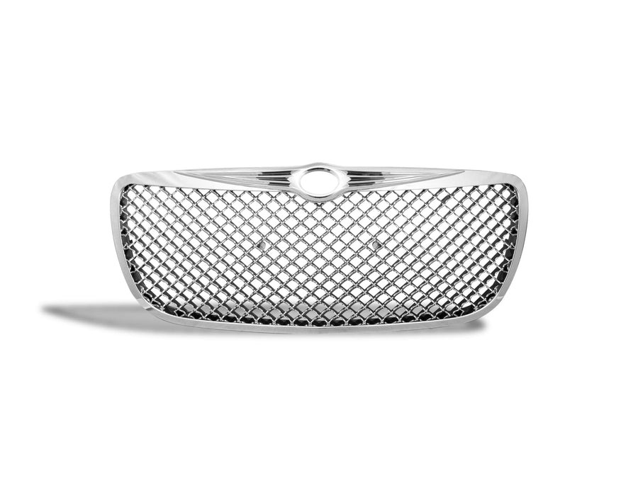 7147591 Armordillo USA Mesh Front Hood Grille - Chrome Fits 2004-2006 Chrysler Sebring