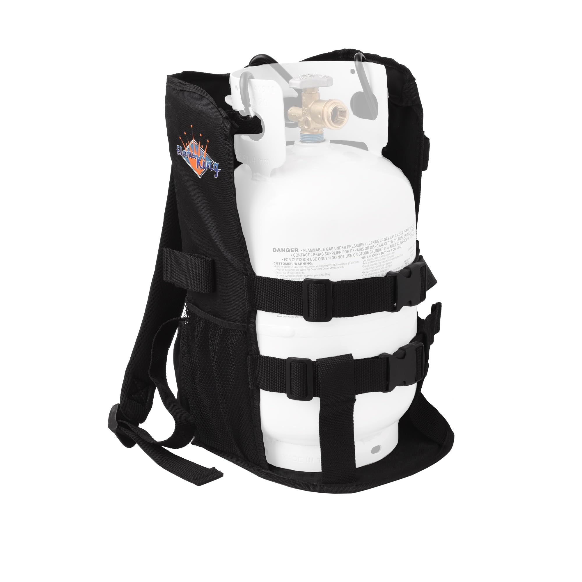 Backpack Carrier Flame King Propane Tank for 5LB or 10LB Cylinders for Weed Burning (Tank & Torch Sold Separately)