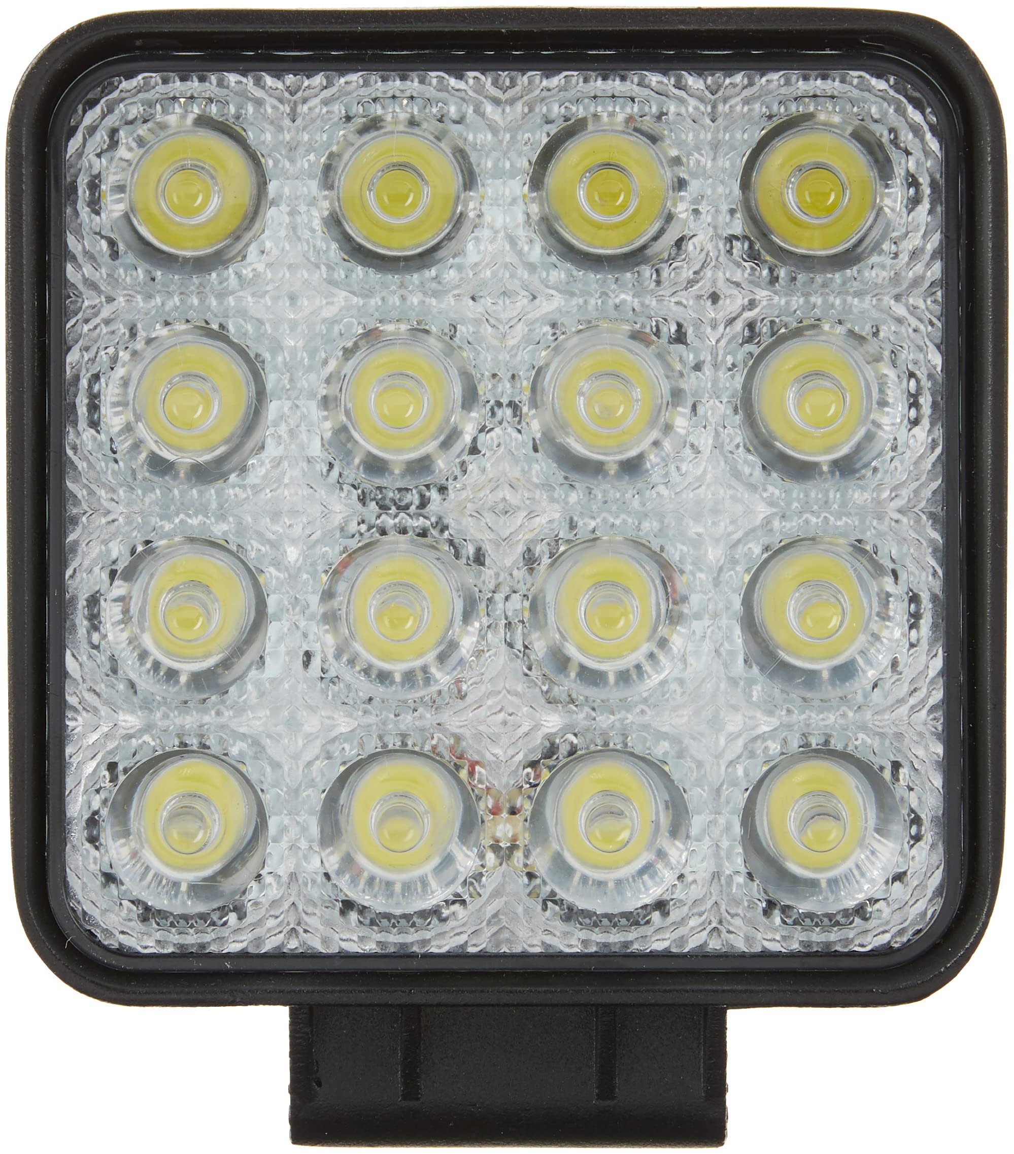 A.R.E. Lighting System Rival | 23705-81258 | 4.3" LED Square Work Light, 3000 Lumens, Construction Duty (does not come with wiring harness/switches),Black Housing/White Light