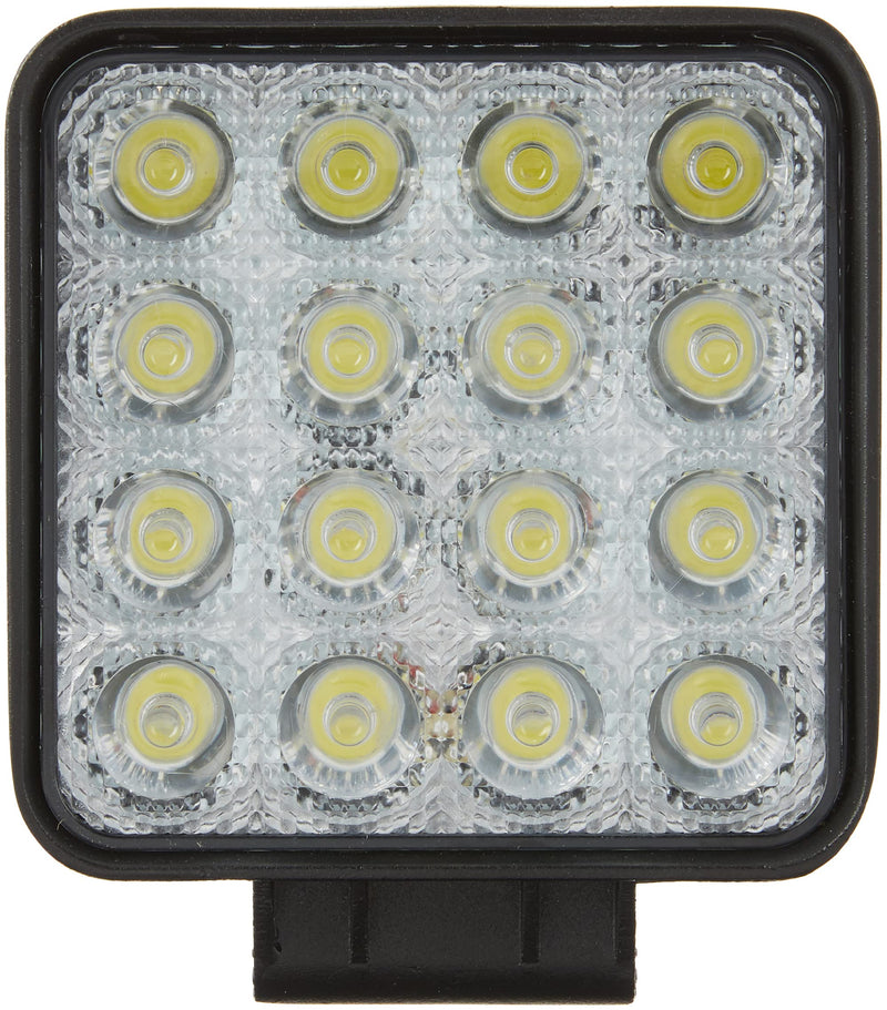 A.R.E. Lighting System Rival | 23705-81258 | 4.3" LED Square Work Light, 3000 Lumens, Construction Duty (does not come with wiring harness/switches),Black Housing/White Light