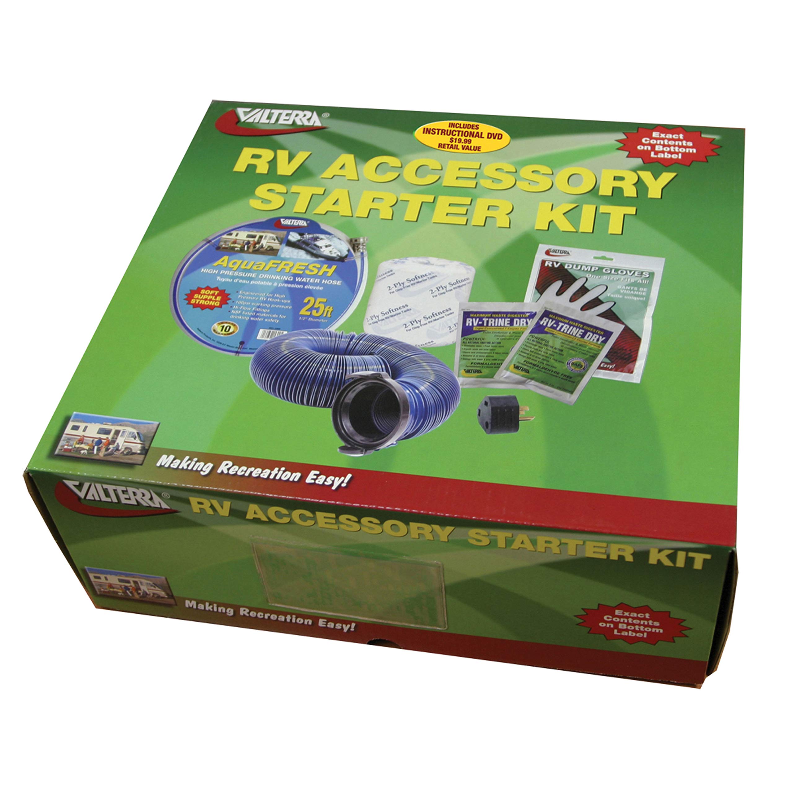 Deluxe RV Accessory Starter Kit Valterra K88108DVD with DVD