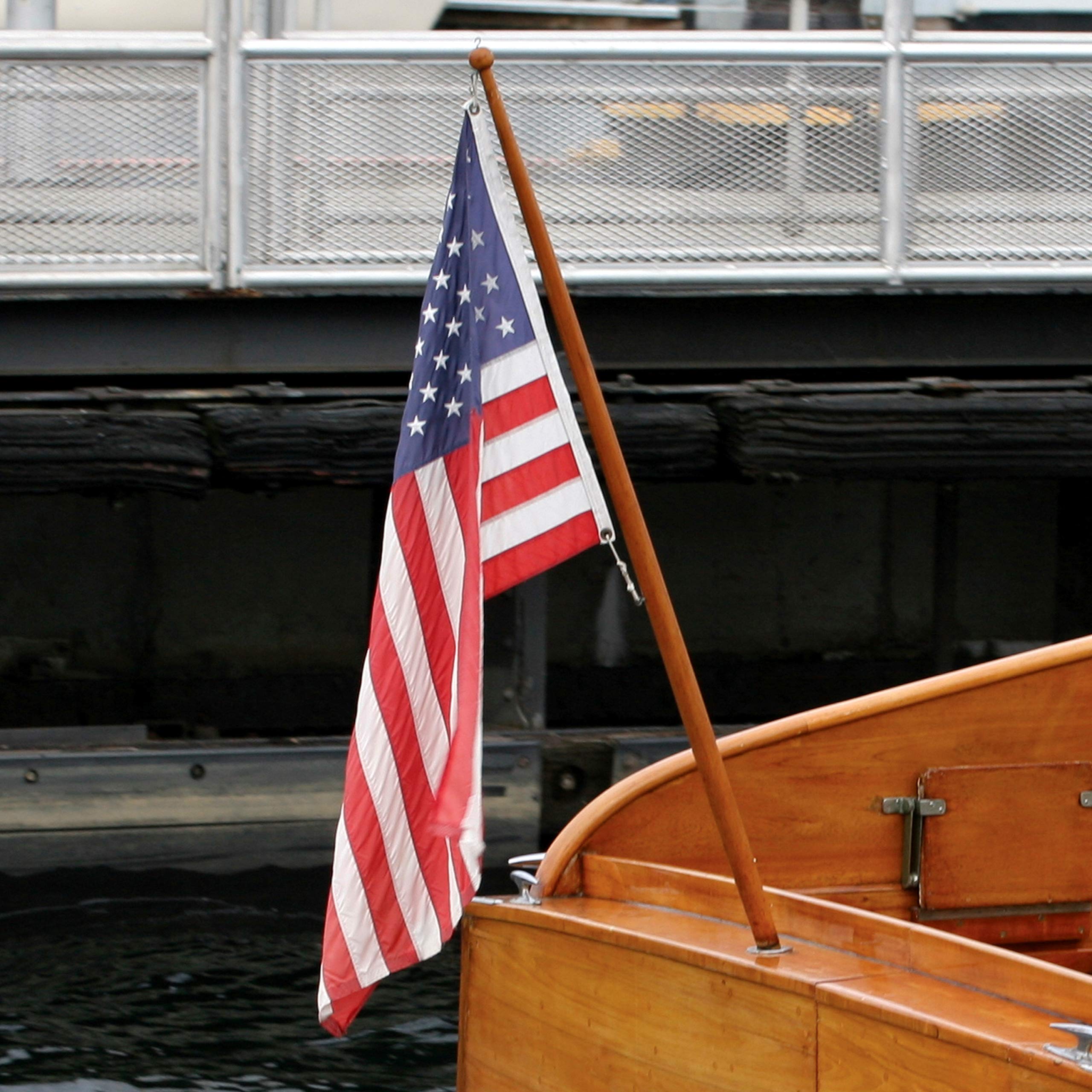 Taylor Made Wooden Sturdy Teak Flag Pole - 1-1/4" x 48" — Grade A Kiln-Dried Teakwood - Weather and Warp Resistant - Rot-Resistant - Made in the USA - Hardware Not Included – 2020109109