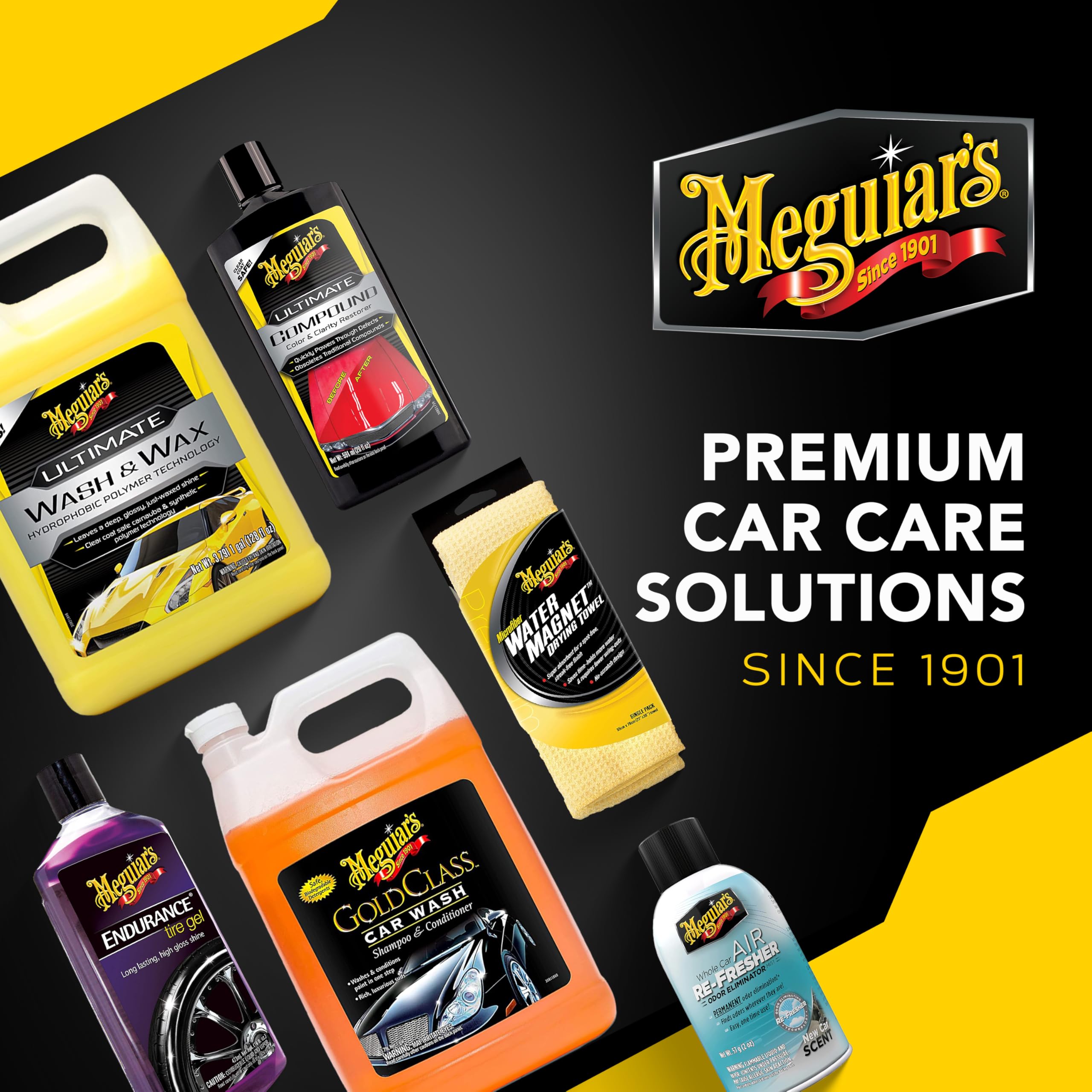 Meguiar's Gold Class G7014J Carnauba Plus Premium Paste Wax, Creates a Deep Dazzling Shine – 11 Oz Container