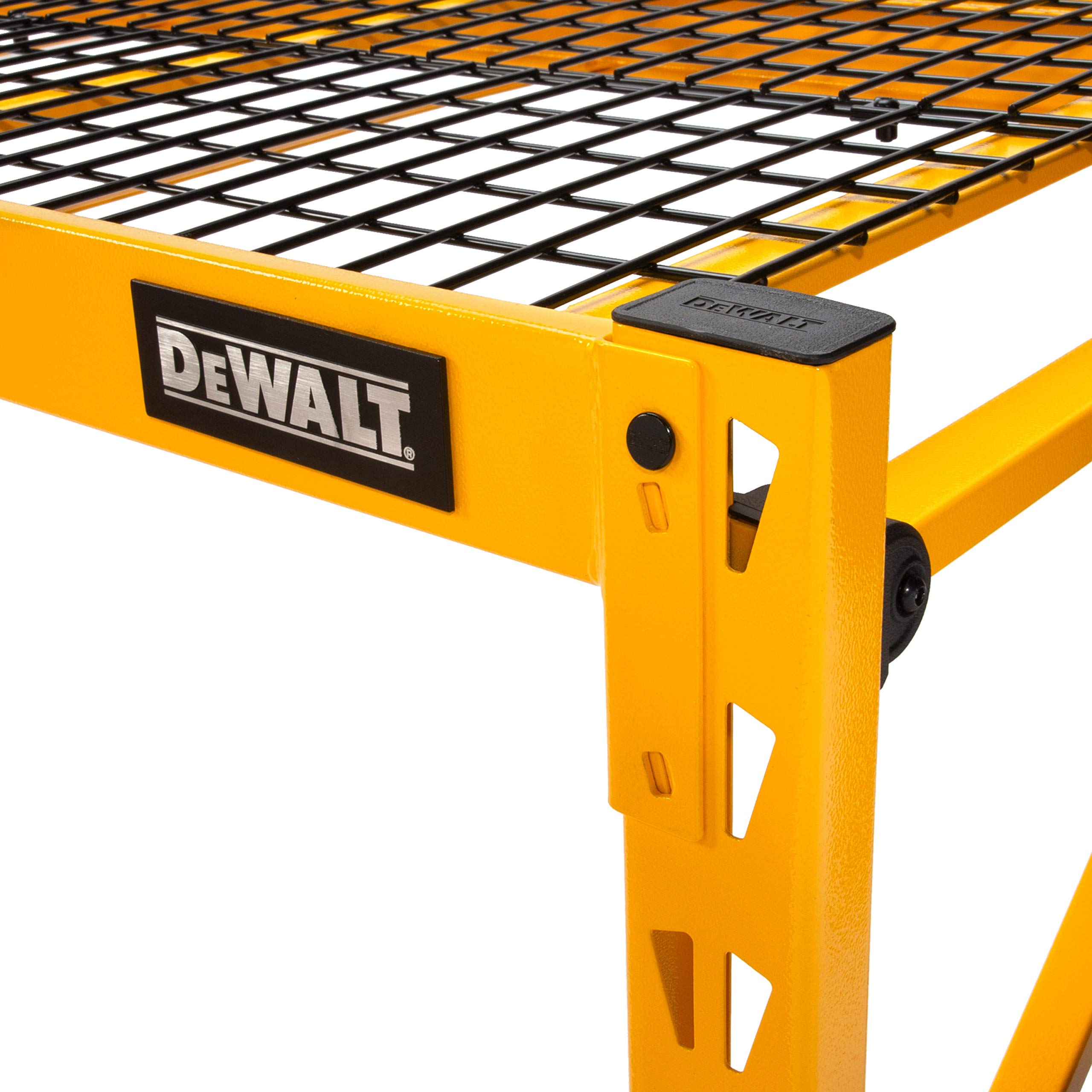 DEWALT 6-Foot Single Shelf Wide Industrial Rack Extension Kit, Add 2 Feet of Extra Height to 6-ft Storage Racks, 2,500-lb Capacity, Powder-Coated Steel, NOT Compatible with 4-Foot Wide Shelf