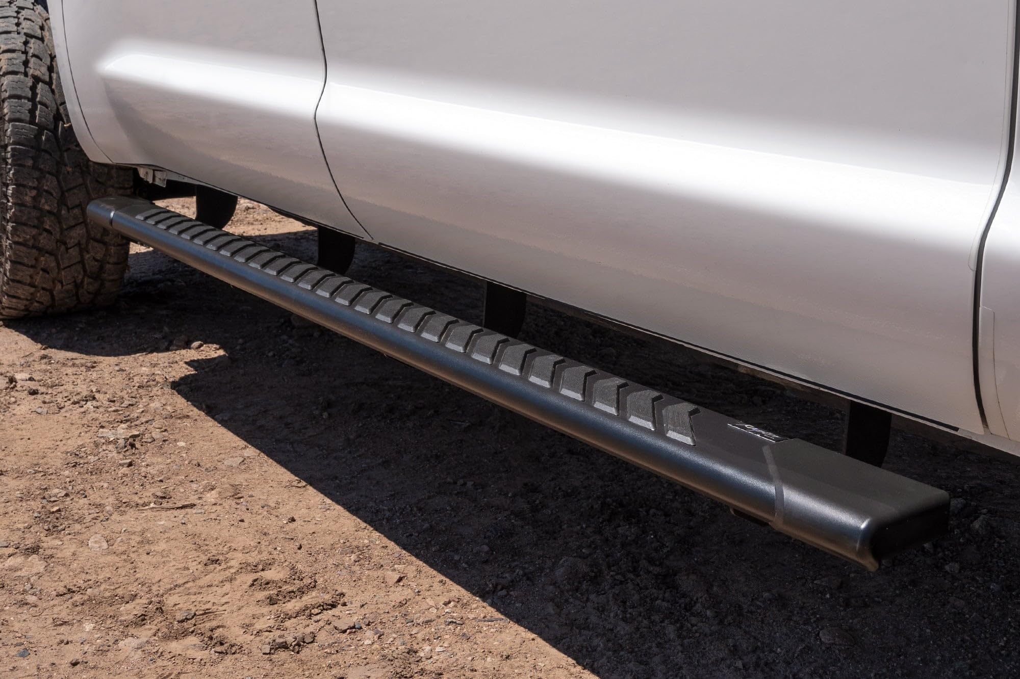 Running Boards Raptor Series Steps 5in OEM Style Full Tread Black Aluminum Compatible with 07-21 Tundra CrewMax Cab