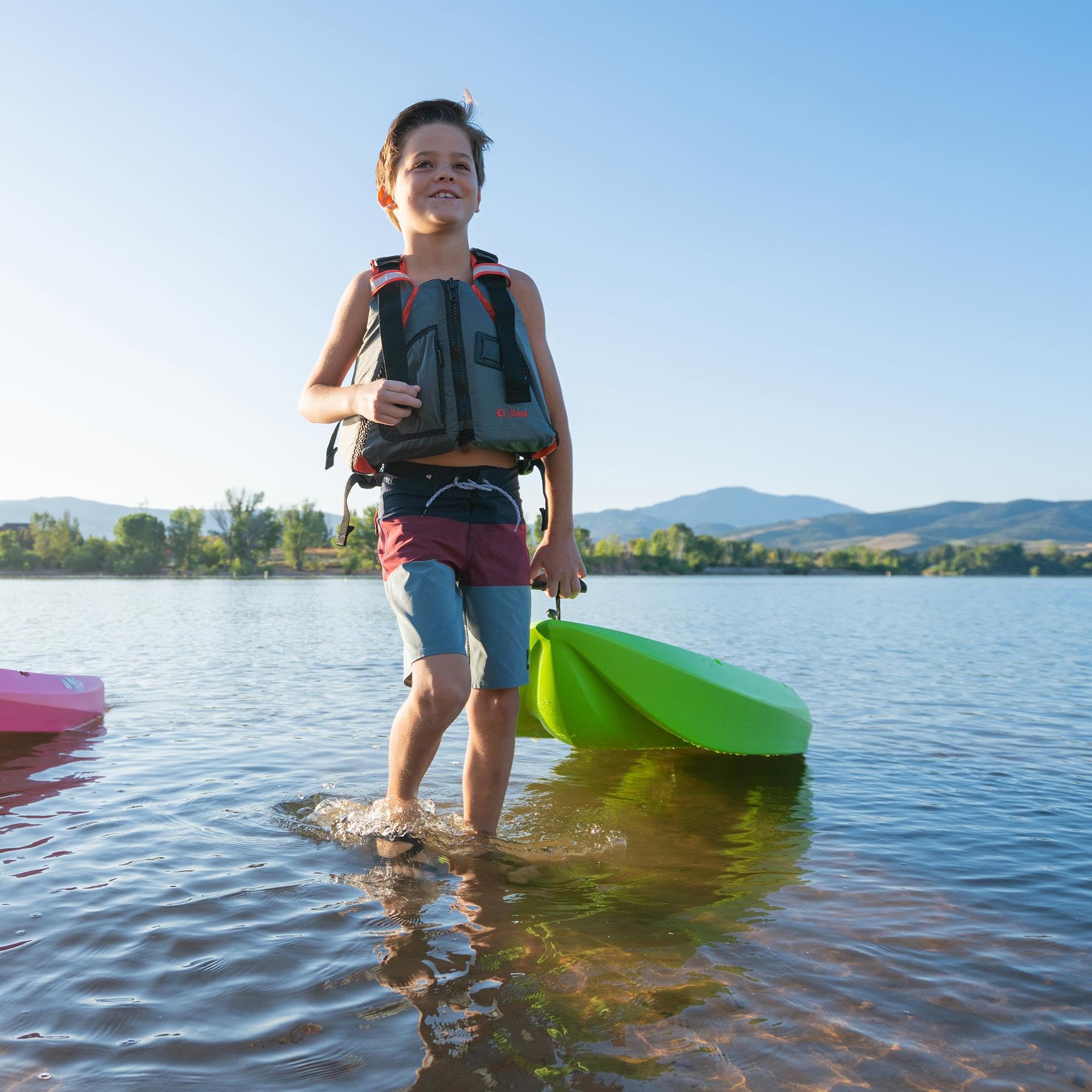 Youth Lifetime Wave Kayak with Paddle, 6 Feet (Green)