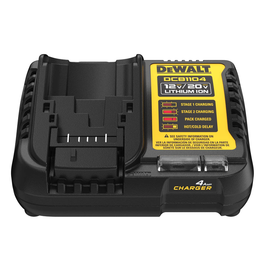 12V MAX/20V MAX DEWALT Lithium Ion Battery Charger, 4 Amp (DCB1104)
