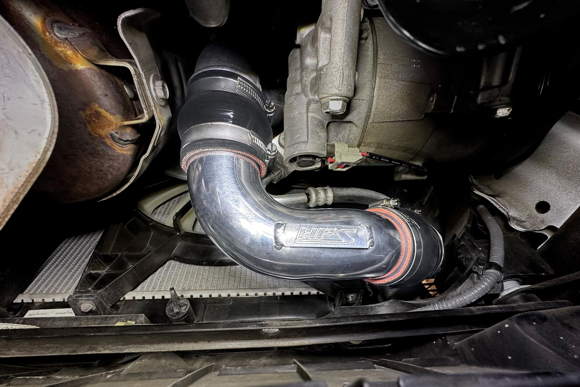 HPS Intercooler Pipe Kit Polished Compatible with 2017-2021 Honda Civic Type R 2.0L 2024 Acura Integra Type S 2.0L, 17-133P
