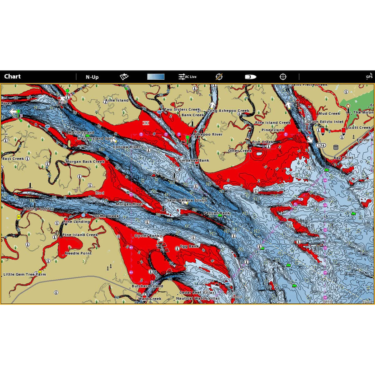 CoastMaster Humminbird U.S. Coastal V1 Map SD Card for Fish Finders