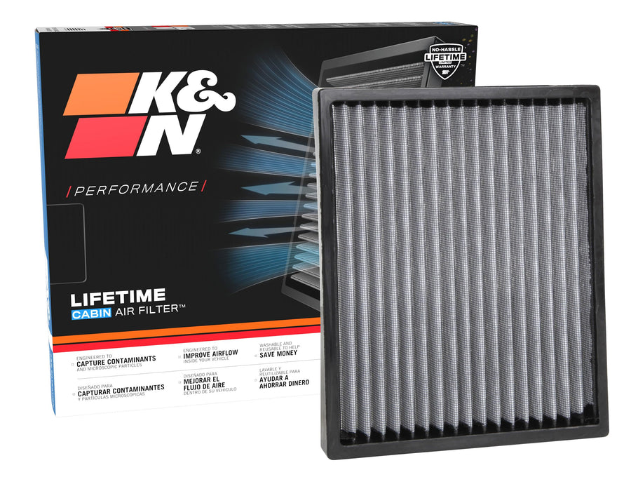Cabin Air Filter K&N LIFETIME: Premium, Washable, Clean Air for your Cabin: Compatible with 2010-2021 Hyundai/Kia: Ioniq, Sportage, Tucson, Niro, VF2072