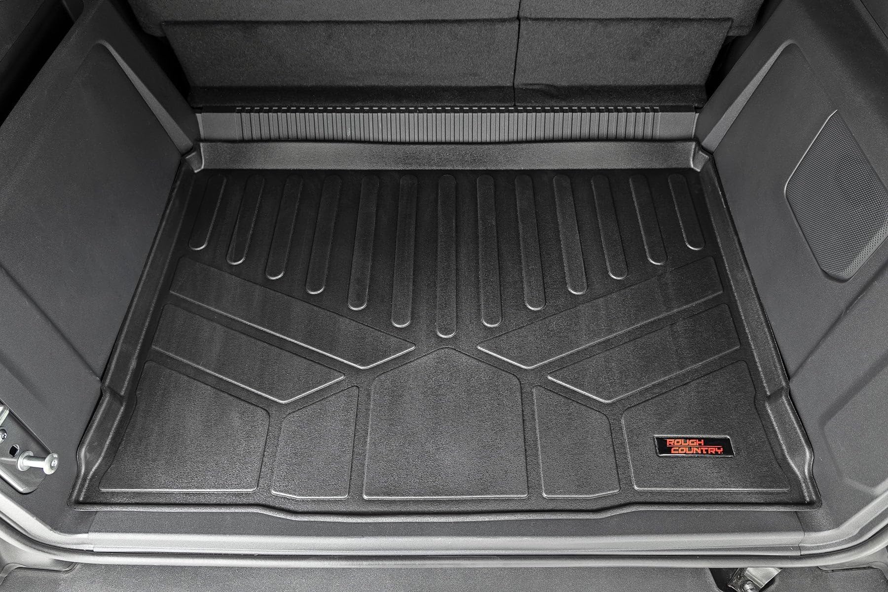 Rear Cargo Mat Rough Country for Ford Bronco (2021-2025) 4-Door - Custom Fit, Heavy-Duty, All-Weather Protection