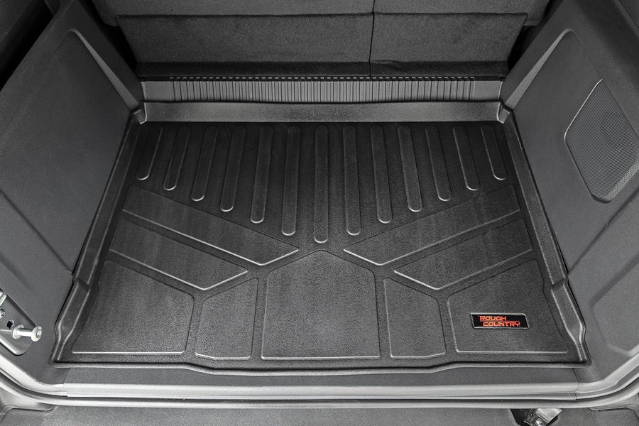 Rear Cargo Mat Rough Country for Ford Bronco (2021-2025) 4-Door - Custom Fit, Heavy-Duty, All-Weather Protection