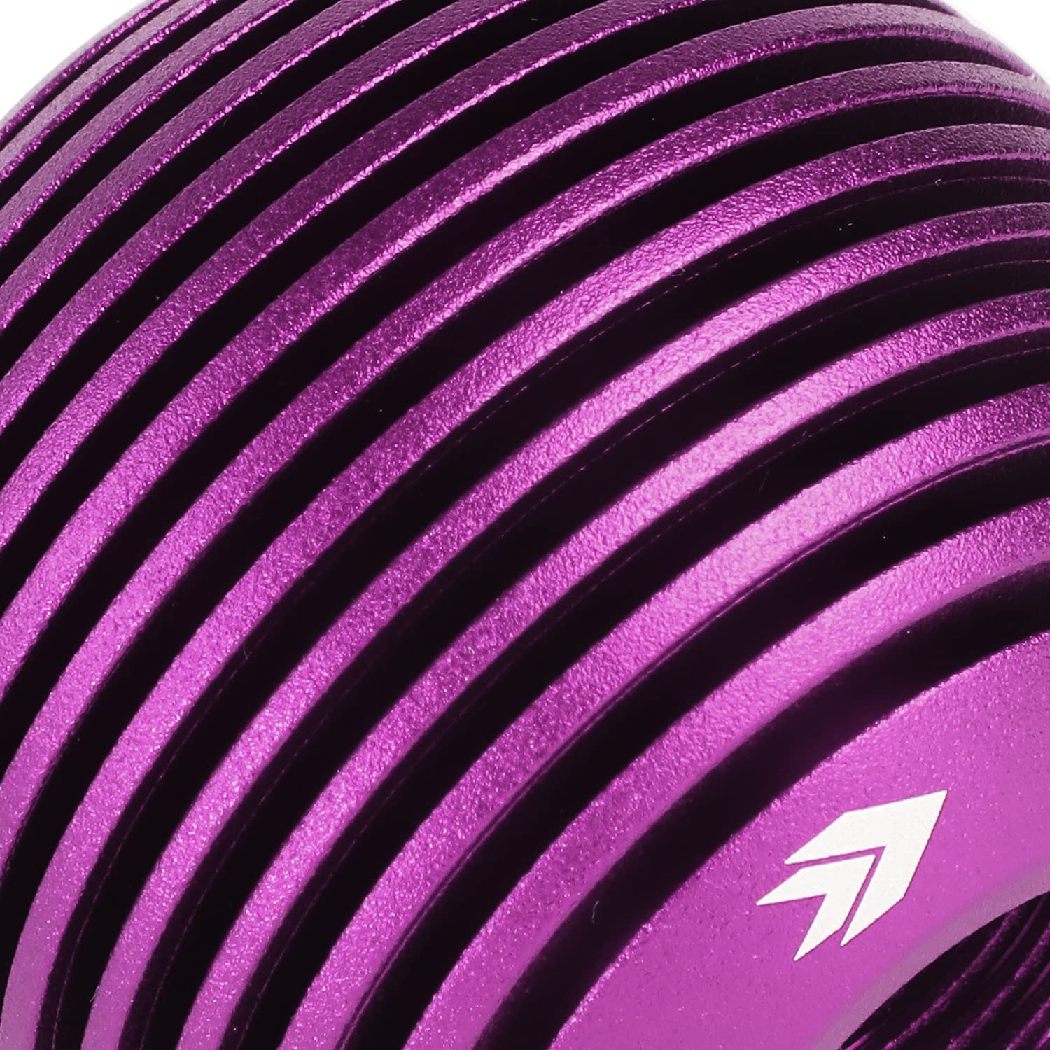 Universal NRG Innovations SK-703PP Aluminum Shift Knob with Thread Adapters, Heat Sink Style Round Ball Shape, Purple