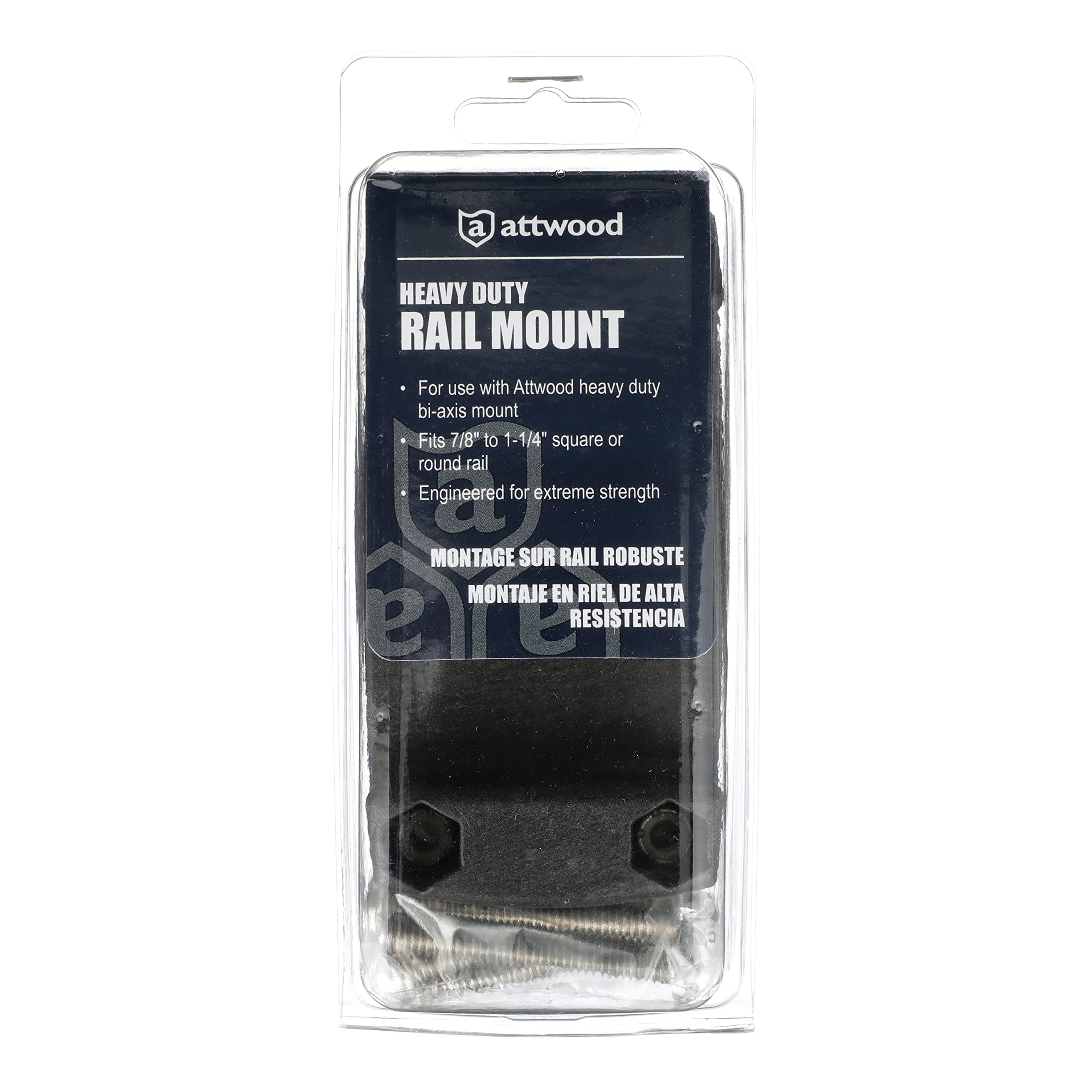 Black Attwood 5012-7 Rod Holder Rail Mount