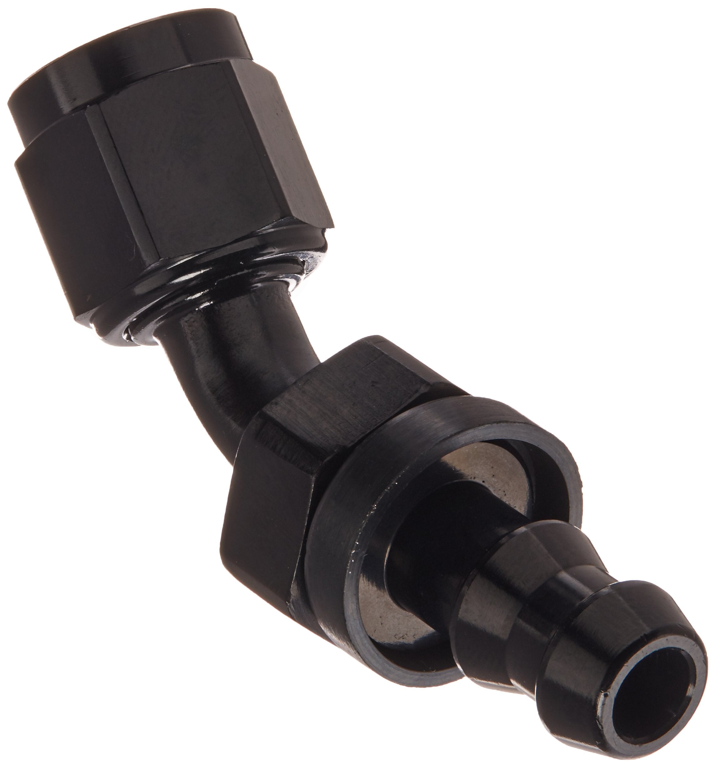 Black Russell 624083 -6AN 45° Twist-Lok Hose End