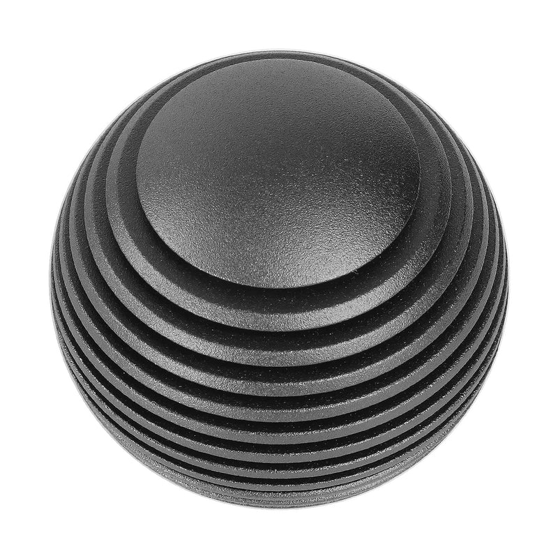 Universal Aluminum Shift Knob NRG Innovations SK-703GM with Thread Adapters, Heat Sink Style Round Ball Shape, Gun Metal