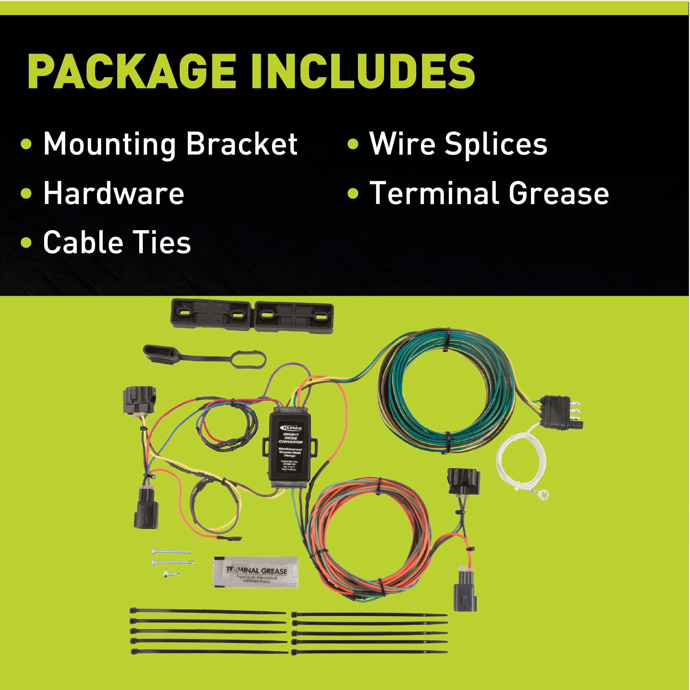 Hopkins 56300 Towing Solutions Plug-In Simple Towed Vehicle Wiring Kit, Compatible with 2007-2011 Honda CRV