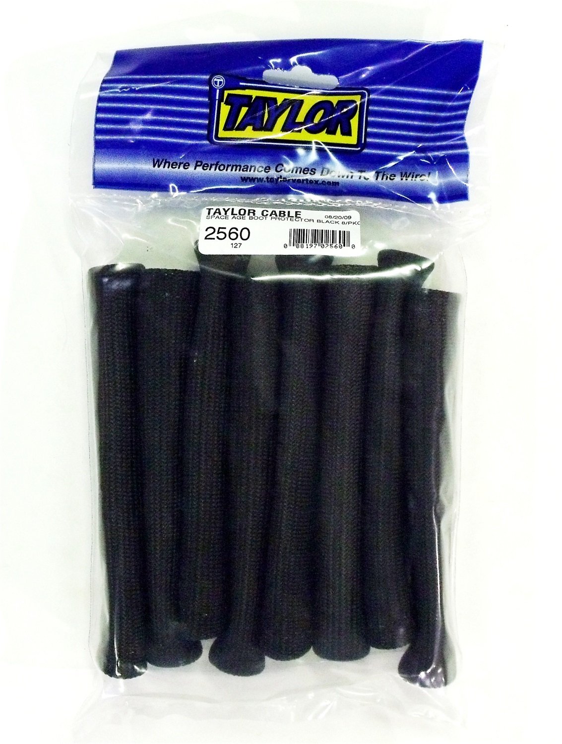 Black Taylor Cable 2560 Space Age Boot Protector - Pack of 8