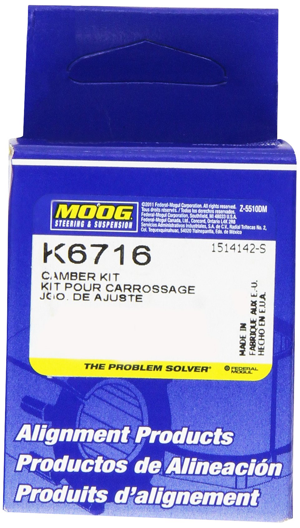 K6716 MOOG Alignment Cam Guide Pin for Chevrolet Silverado 1500