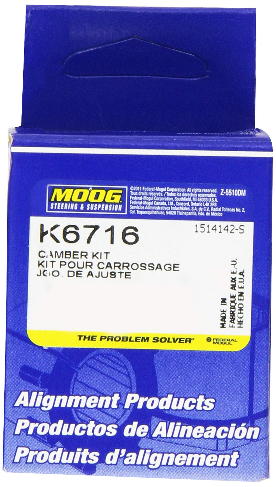 K6716 MOOG Alignment Cam Guide Pin for Chevrolet Silverado 1500