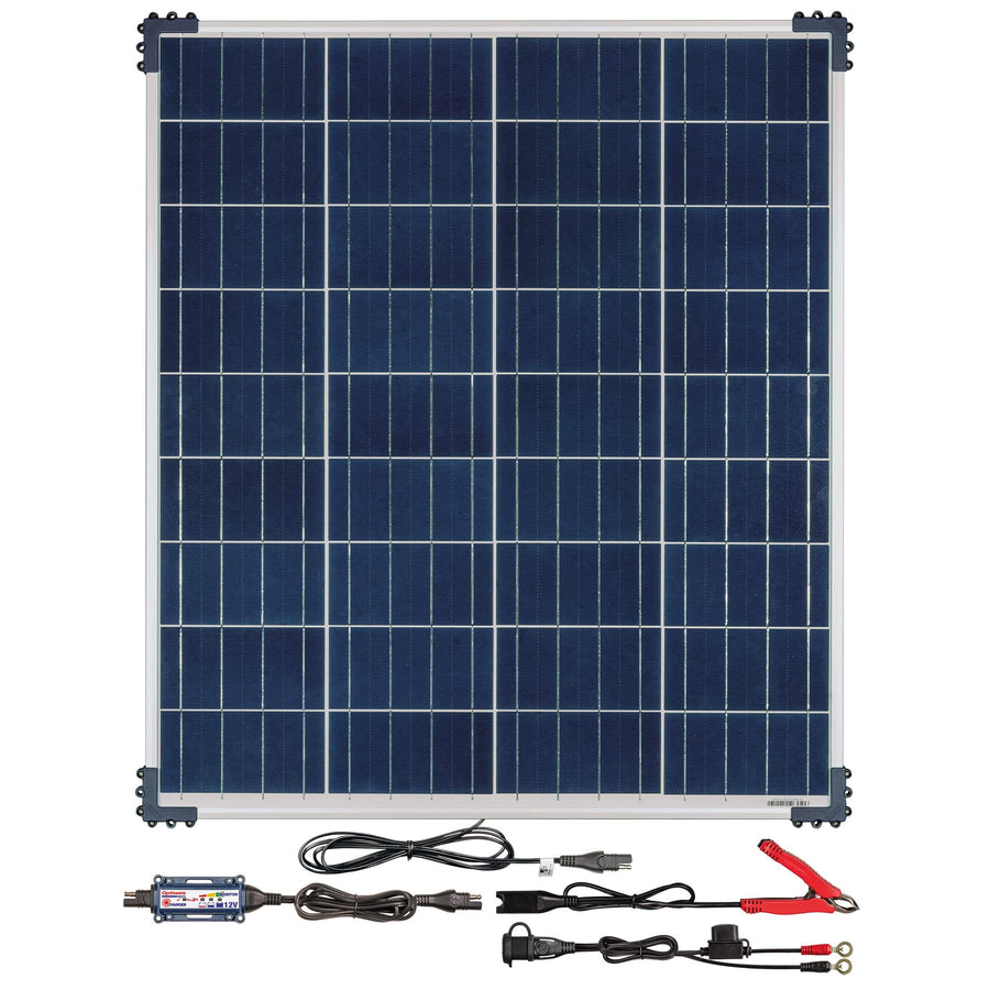 Solar Optimate 80W Travel kit, TM523-8TK, 6-Step 12V 6.7A Weatherproof Charger & Battery Saving maintainer