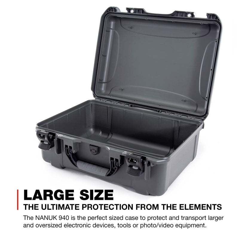Graphite Nanuk 940 Waterproof Hard Case Empty