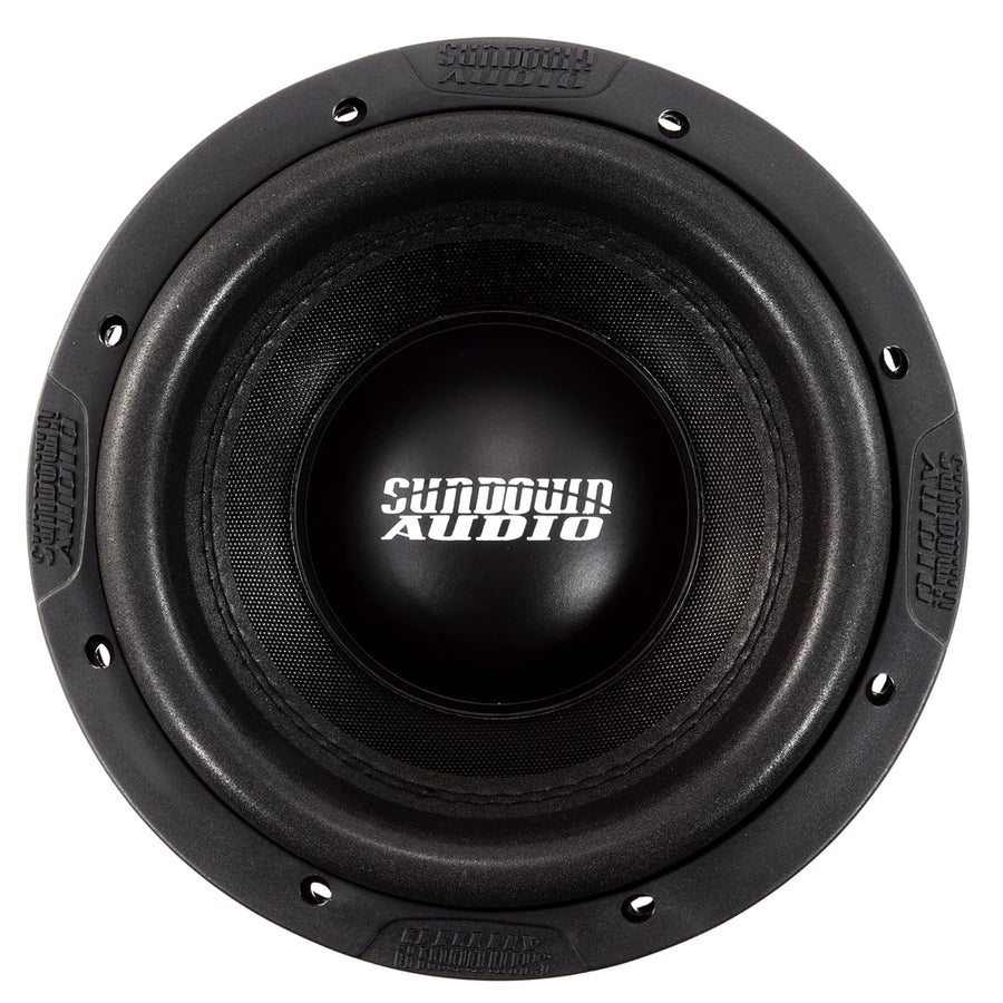 8" Sundown Audio X v.4 Dual 4 Ohm Subwoofer – 1000W RMS, Triple Stacked Magnet, 3" VC, Mega-Roll v.2 Surround, High Excursion 19mm Xmax, Deep Bass Optimized for Small Ported Boxes
