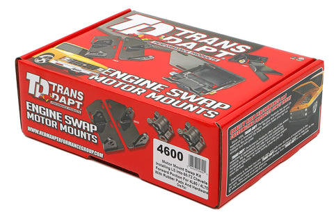 68-72 CHEVELLE LS SWAP MOUNT KIT TRANS-DAPT PERFORMANCE FORWARD POSITION (4600)