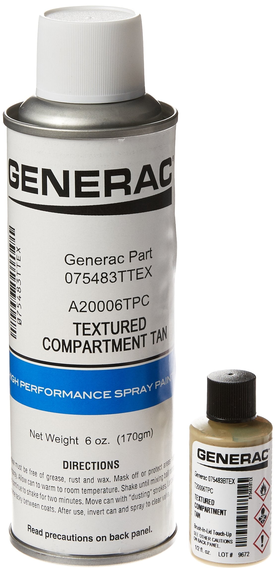 Generac Generator Paint Kit Tan for 2007 Models 5653 - Maintenance Kit for Generac Generators