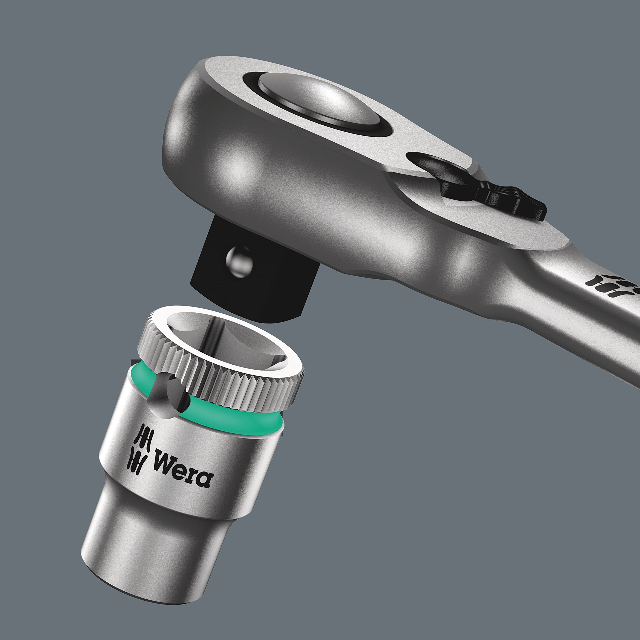 Wera - 05004064001 4013288174062 8004 C Zyklop Full Metal Ratchet with Switch Lever, 1/2" Drive