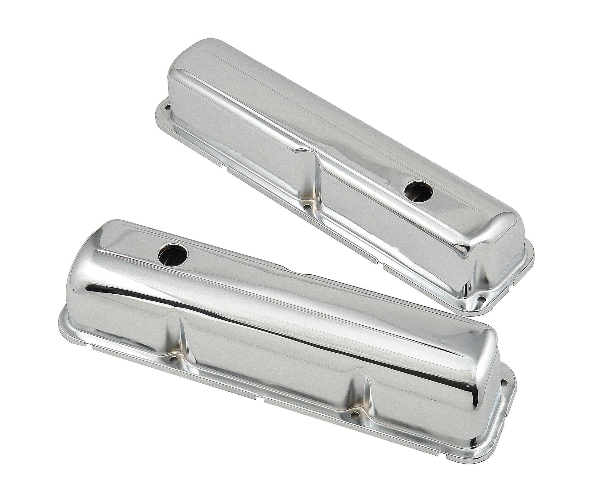 Vlv/Cvr Mr. Gasket Ford 332-428 W/Baff, Chrome